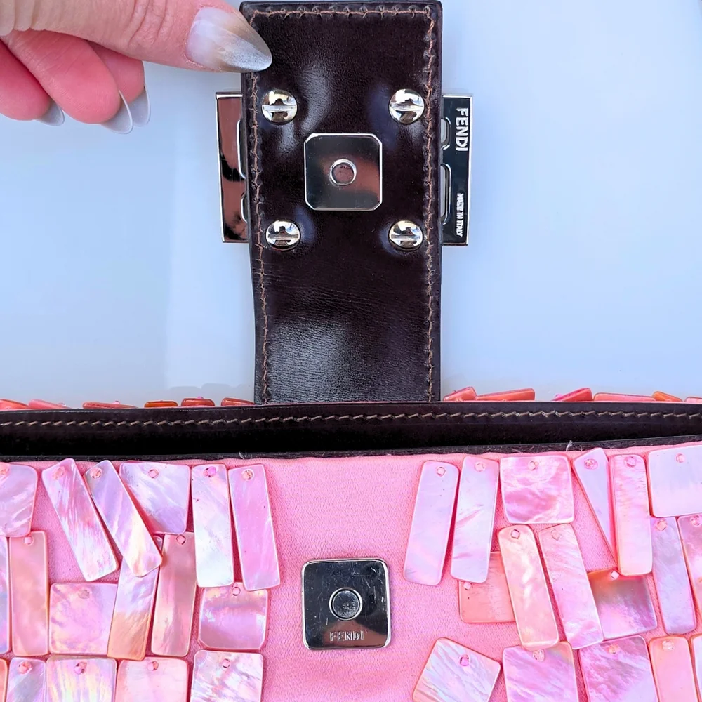 Fendi Pink and Brown Shoulder Bag - Picture 11 of 16